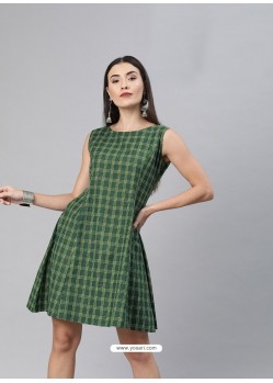 Dark Green Latest Designer Party Wear Kurti