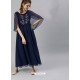 Navy Blue Latest Designer Party Wear Kurti