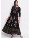 Black Latest Designer Party Wear Kurti