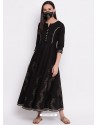 Black Latest Designer Party Wear Kurti