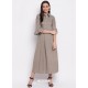 Taupe Latest Designer Party Wear Kurti