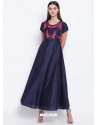 Navy Blue Latest Designer Party Wear Kurti