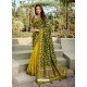 Forest Green Dazzling Designer Wedding Wear Silk Sari