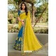 Blue Dazzling Designer Wedding Wear Silk Sari