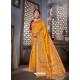 Mustard Designer Traditional Wear Art Silk Sari