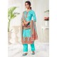 Firozi Designer Party Wear Cotton Palazzo Suit