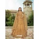 Beige Latest Designer Heavy Embroidered Party Wear Anarkali Suit