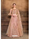 Dusty Pink Designer Heavy Embroidered Wedding Lehenega Choli