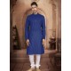 Royal Blue Readymade Designer Party Wear Kurta Pajama For Men