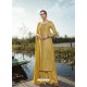 Yellow Designer Party Wear Heavy Georgette Palazzo Suit