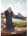 Navy Blue Designer Party Wear Heavy Georgette Palazzo Suit