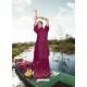 Deep Wine Designer Party Wear Heavy Georgette Palazzo Suit