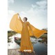 Mustard Designer Party Wear Heavy Georgette Palazzo Suit