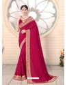 Rani Designer Party Wear Vichitra Bloming Silk Sari