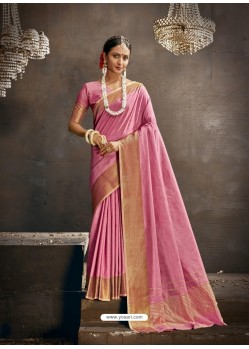 Pink Designer Party Wear Art Silk Sari