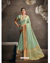 Sea Green Designer Party Wear Art Silk Sari