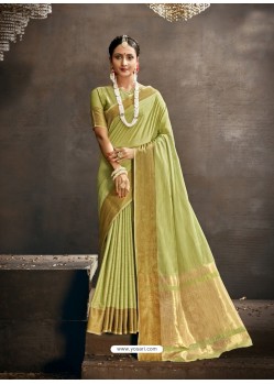 Green Designer Party Wear Art Silk Sari