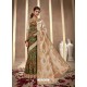 Forest Green Latest Designer Party Wear Silk Sari