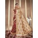 Maroon Latest Designer Party Wear Silk Sari