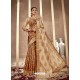 Mustard Latest Designer Party Wear Silk Sari