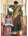 Copper Designer Party Wear Art Silk Sari