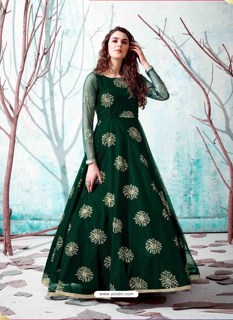 Long Gowns Size  XL Technics  Embroidered at Rs 450  Piece in Surat   Jaldeep Fashion