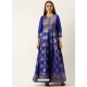 Royal Blue Designer Party Wear Readymade Long Kurti