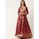 Maroon Designer Party Wear Readymade Long Kurti