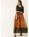 Multi Colour Designer Party Wear Readymade Long Kurti