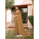 Mustard Designer Casual Wear Printed Sari