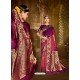 Multi Colour Latest Designer Traditional Wear Jacquard Silk Sari