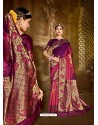 Multi Colour Latest Designer Traditional Wear Jacquard Silk Sari