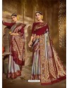 Multi Colour Latest Designer Traditional Wear Jacquard Silk Sari