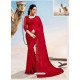 Red Latest Designer Party Wear Fancy Sari