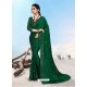 Dark Green Latest Designer Party Wear Fancy Sari