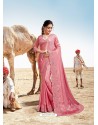 Pink Latest Designer Party Wear Fancy Sari