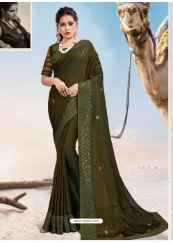 Mehendi Latest Designer Party Wear Fancy Sari