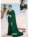 Dark Green Latest Designer Party Wear Fancy Sari