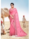 Pink Latest Designer Party Wear Fancy Sari