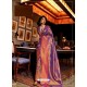 Violet Latest Designer Party Wear Soft Silk Sari