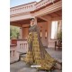 Taupe Designer Casual Wear Printed Cotton Sari