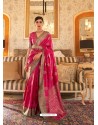 Rani Latest Designer Party Wear Tussar Silk Sari