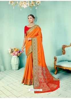 Mustard Latest Designer Party Wear Paithani Pallu Soft Silk Sari