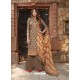 Camel Latest Designer Party Wear Cambric Cotton Palazzo Suit