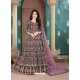 Deep Wine Faux Georgette Designer Party Wear Anarkali Suit