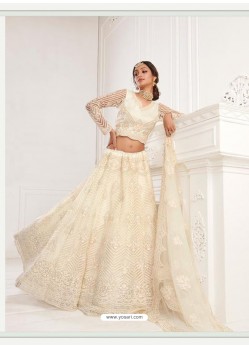 Off White Latest Designer Wedding Wear Lehenga Choli