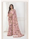 Pink Designer Casual Wear Pure Georgette Sari