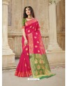 Rani Latest Designer Party Wear Soft Silk Sari