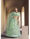 Sea Green Latest Designer Wedding Wear Lehenga Choli