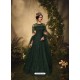 Dark Green Bridal Designer Party Wear Semi-Stitched Net Gown Suit